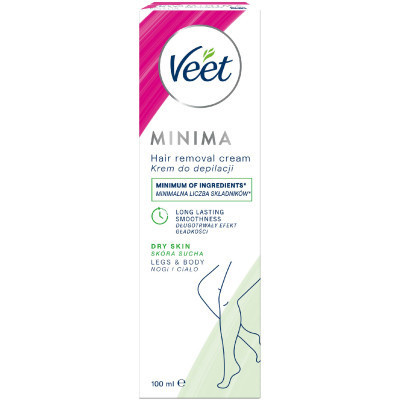 Крем для депиляции Veet Minima для сухой кожи с Экстрактом огурца и Листьями шалфея 100 мл (5000146980339) Винница - изображение 1