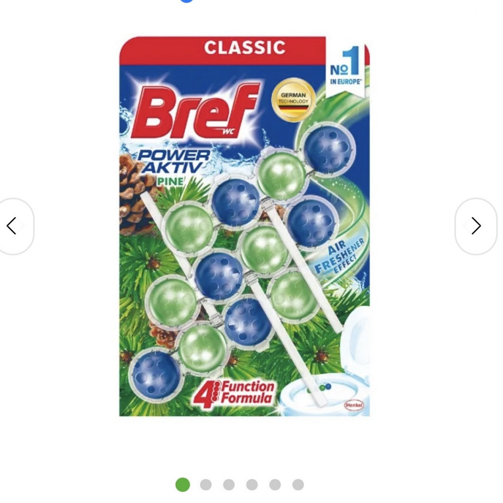 Туалетный блок Bref Сила актив Хвоя Триопак 3*50 г Виноградов - изображение 1