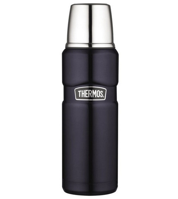 Термос для напоїв з чашкою 470 мл Thermos "King Flask" Midnight Blue (170010) Нержавіюча сталь Нововолинськ - фото 1