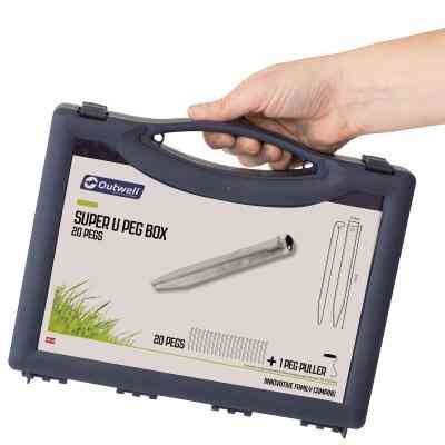 Комплект колышков Outwell Super U Peg Box 24 см 20 шт Silver (928777) Винница