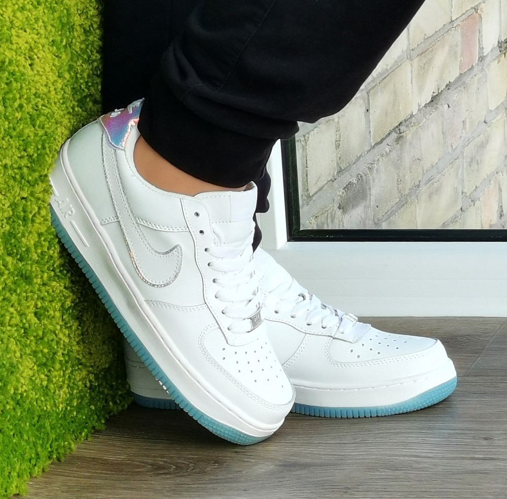 Кросівки Nike Білі Жіночі Форси Шкіряні Найк (розміри: 36,37,38,39,40,41) Дніпро - фото 9