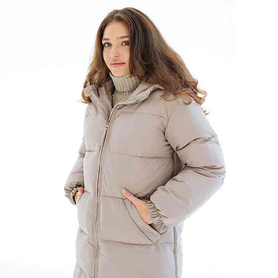 Зимова слінгокуртка / Пуховик для вагітних Бежевий Київ