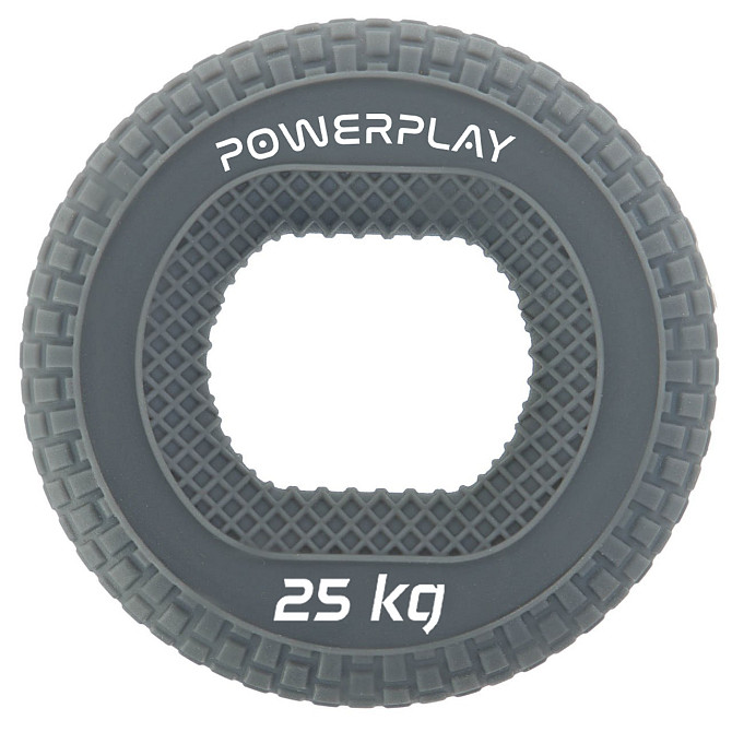 Еспандер кистьовий силіконовий PowerPlay PP-4333 Hand Grip Large 25 кг. Сірий Каменское - изображение 1