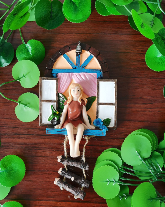 Садовая  фигура Эльфа в окошке. Полистоун Одесса - изображение 4