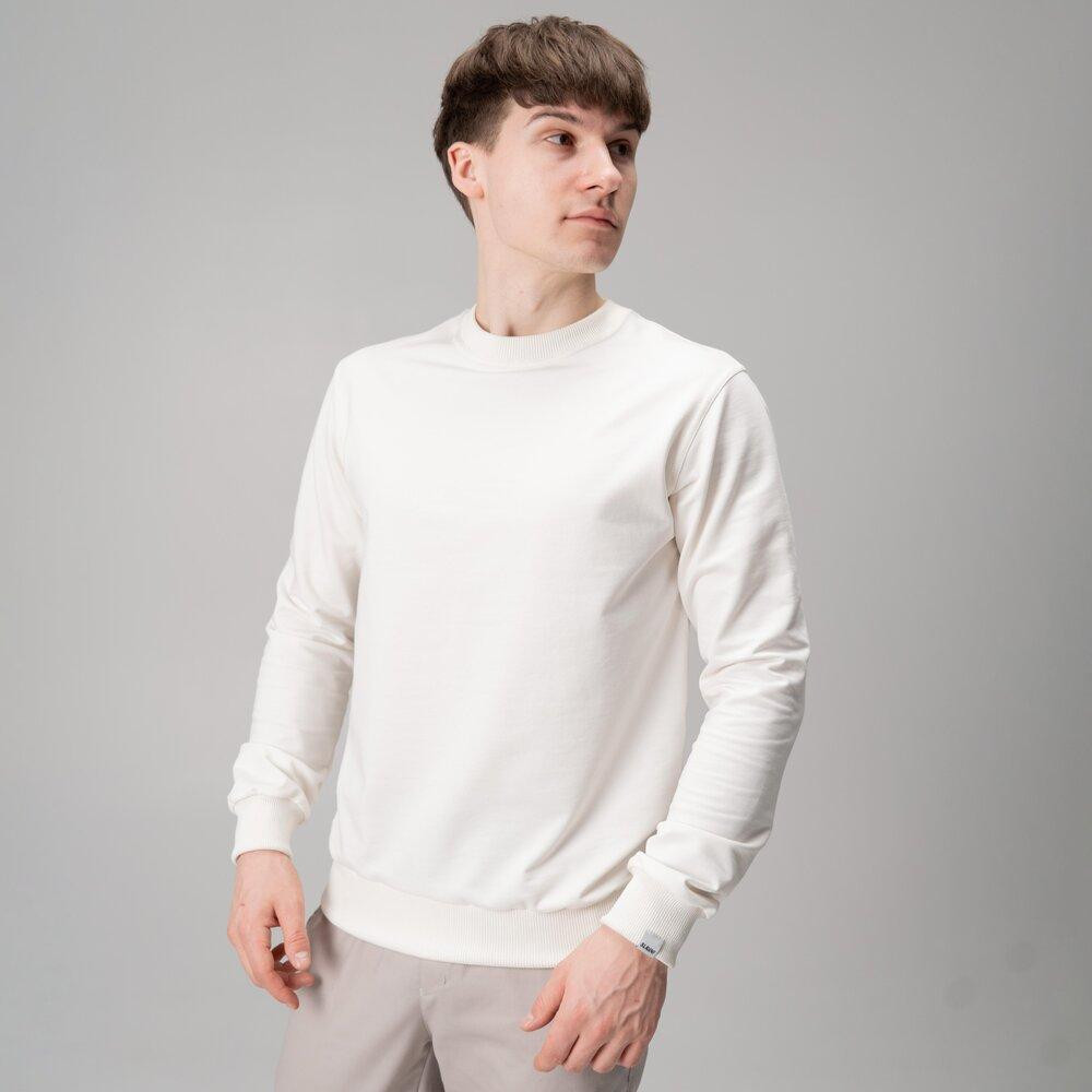 Свитшот мужской однотонный молочный Pobedov 001 Киев - изображение 7