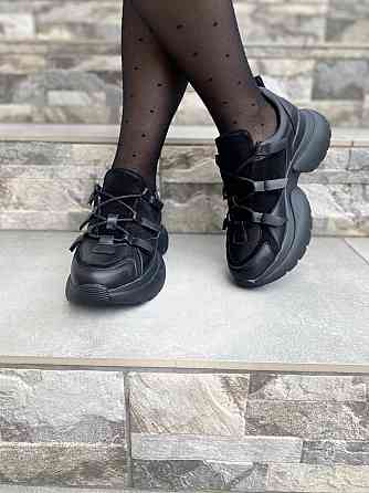 Vanessa Кросівки жіночі VANESSA C1-145T-2 чорні (весна-осінь, шкіра+замша натуральна) (4401) 36 Коломыя