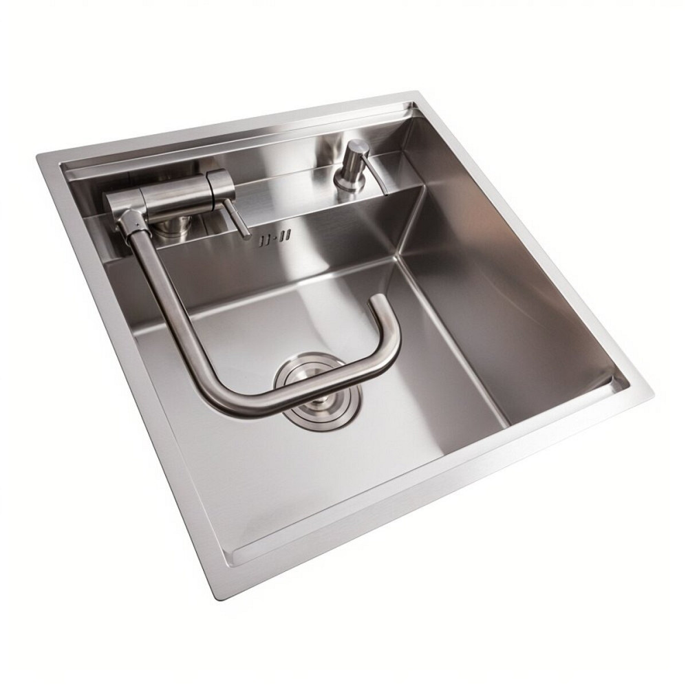 VALESO Кухонна мийка CM 50*50 прихована нержавійка VALESO Handmade (змішувач в комплекті) Коломия - фото 10