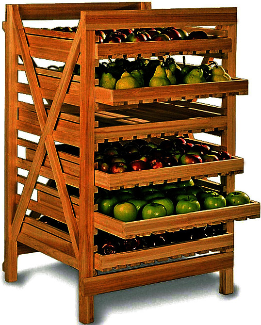 Стелаж для овочів і фруктів "Ровен 60" сієна Миколаїв - фото 1