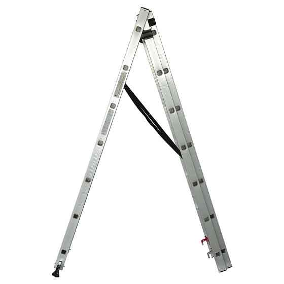 Драбина розкладна універсальна 3×7 щаблів 4.25 м SIGMA (5032314) Київ