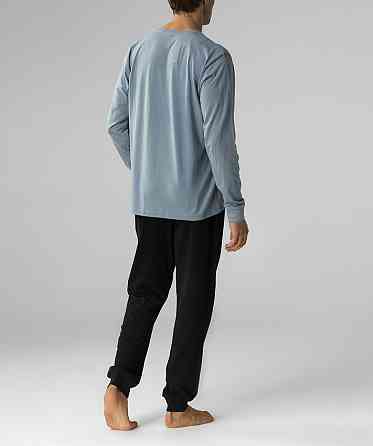 Мужская пижама (длинные штаны, длинный рукав) Atlantic NMP-372 100% Хлопок S Киев