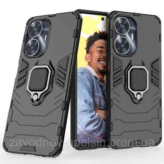 Realme C55 Противоударный чехол Hybrid (кольцо) Одесса