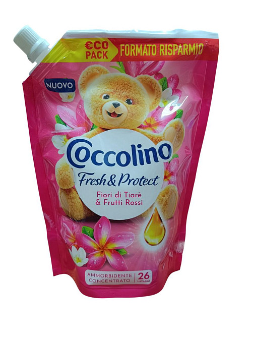 Ополіскувач COCCOLINO червоні фрукти fiori di tiare e frutti rossi eco pack 26 прань, 600мл Київ - фото 1