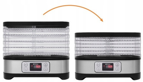 Сушилка для грибов, фруктов и овощей 5 лотков до 10 литров Ruhhy (25929) 400 Вт Нововолынск - изображение 2