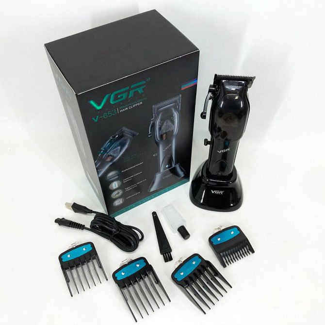 Машинка для стрижки волосся професійна VGR Hair Clipper V-653 Voyager, Електрична машинка IX-517 для стрижки Київ - фото 4