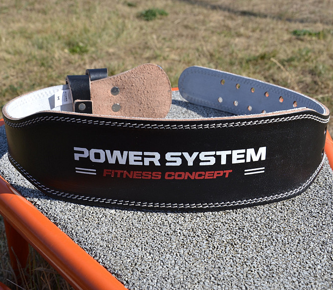 Пояс для важкої атлетики Power System PS-3100 Power шкіряний Black L Каменское - изображение 8