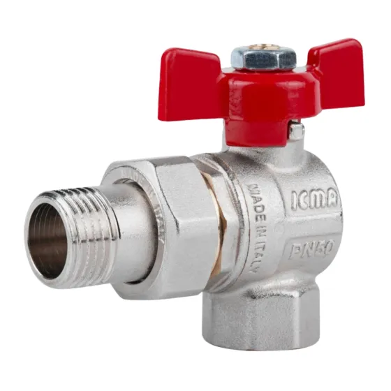 Кран кульовий Icma FAR. ROSSA 1/2" кутовий No361 Київ