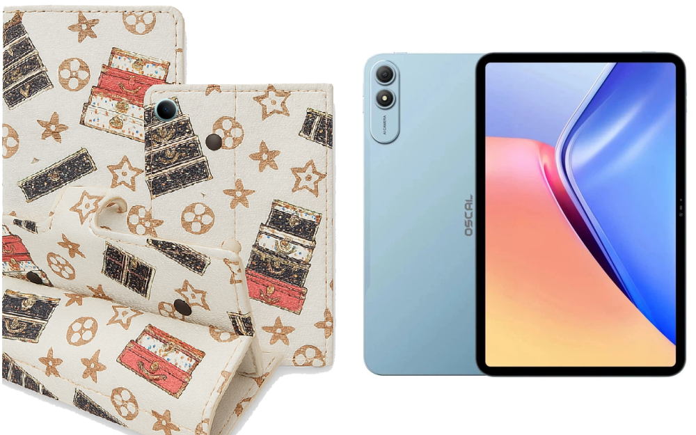 Книга-трансформер для планшета Oscal Pad 9, Oscal Pad 90 Pro, цвет Black Lyi White Киев - изображение 1