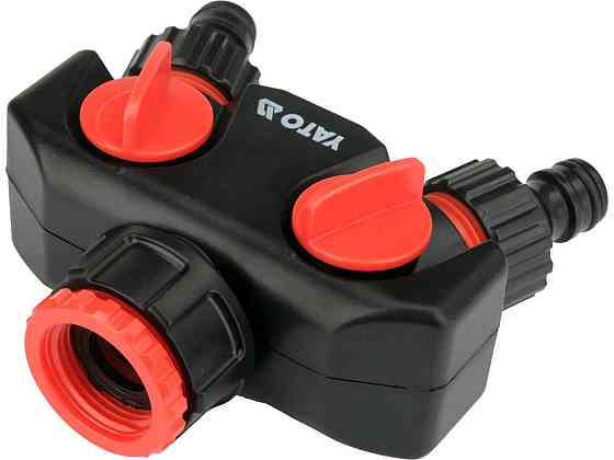 Розгалужувач швидкоз'єднувальний з клапанамми YATO з 1 канала Ø= 1