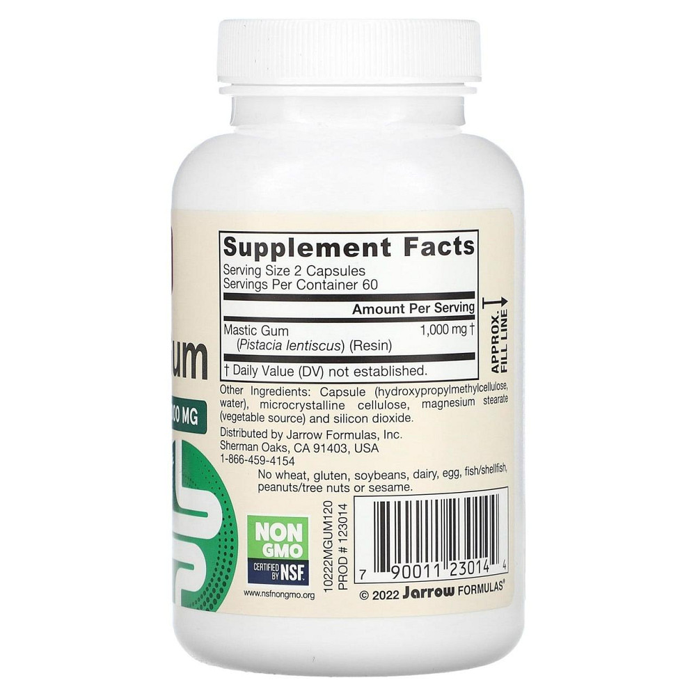Смола мастикового дерева Jarrow Formulas Mastic Gum 500 мг 120 капс Киев - изображение 2