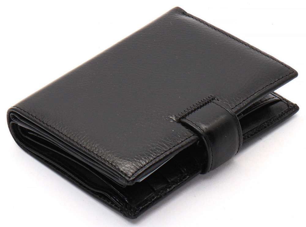Черное мужское портмоне из натуральной кожи с отделением под автодокументы Marco Coverna MC-2090H-1 Киев - изображение 14