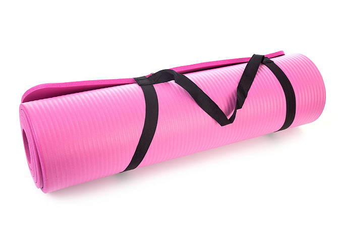 Килимок для йоги та фітнесу Power System PS-4017 NBR Fitness Yoga Mat Plus Pink (180х61х1) Каменское - изображение 5