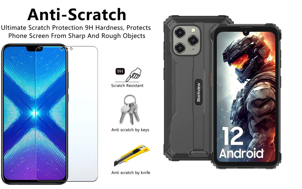 Защитное стекло NeoGlass для Blackview BV5300, BV5300 Plus, BV5300 Pro – ультрапрозрачное и устойчивое Киев - изображение 1