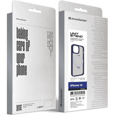 Чохол до мобільного телефона Armorstandart Unit Stand Apple iPhone 14 Dark Blue (ARM70558) Вінниця - фото 2