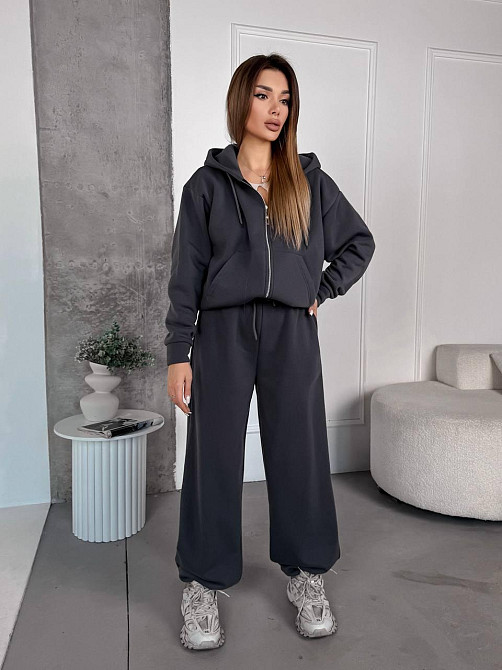 Жіночий теплий костюм з широкими штанами Одеса - фото 4