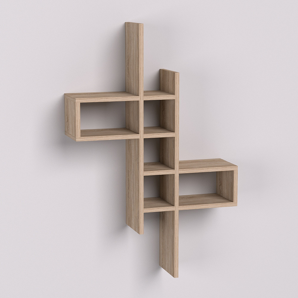 Полка навесная П-2, Дуб Сонома, 630/180/960 Львов - изображение 1