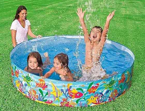 Бассейн детский с жетскими бортами Intex 56452, 183х38 см. Киев