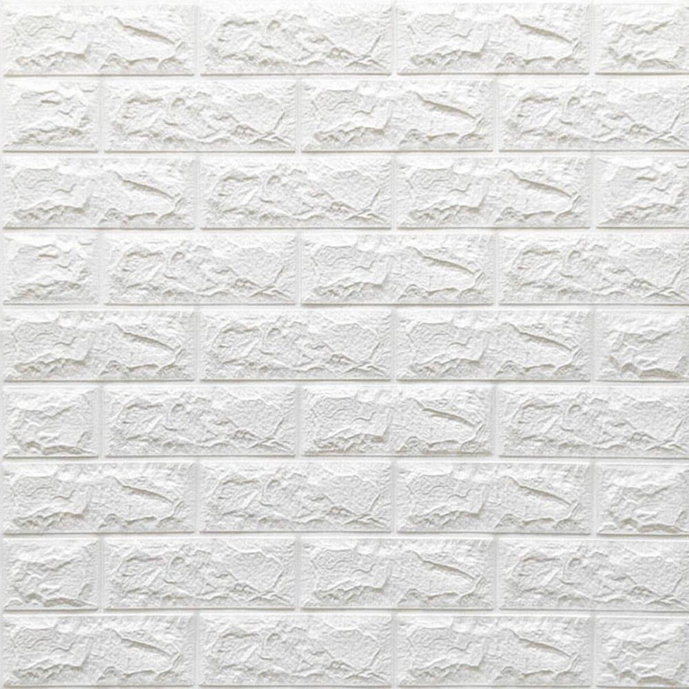 3D панель самоклеющаяся 700x770x7мм кирпич Белый (001-7) SW-00000047 Днепр - изображение 1