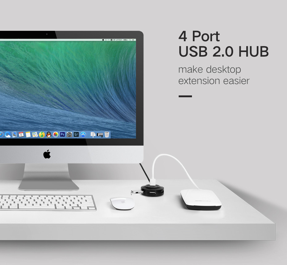 USB хаб/концентратор/розгалужувач Ugreen на 4 USB 2.0 порти CR106 (Чорний) Николаев - изображение 7