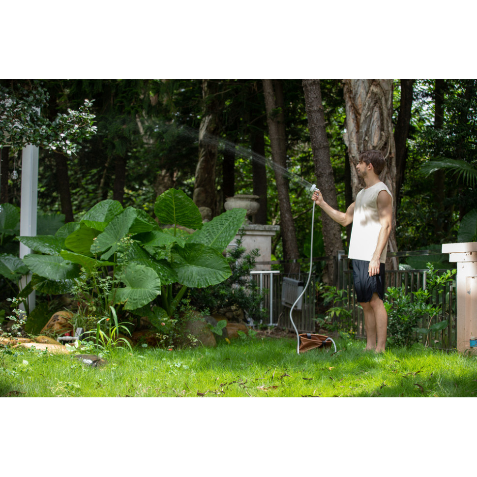 Душ портативний з насосом на акумуляторі Flextail Max Shower із чохлом, білий Київ - фото 17