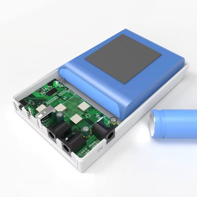 Источник бесперебойного питания мини UPS WGP емкость 38.48wH 10400mAh (Белый) Винница - изображение 4