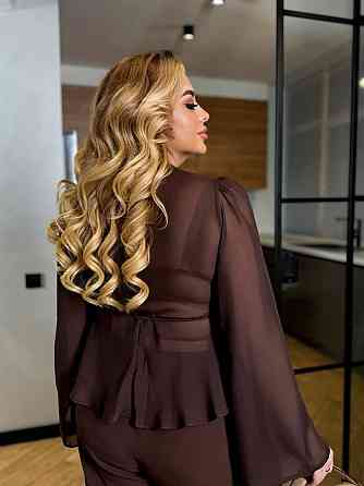 Жіноча стильна кофточка шифон Шоколад, 42/44 Одеса