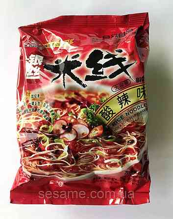 Рисова локшина Hezhong Rice Noodle Flavor кисло-гостра 115г Харків