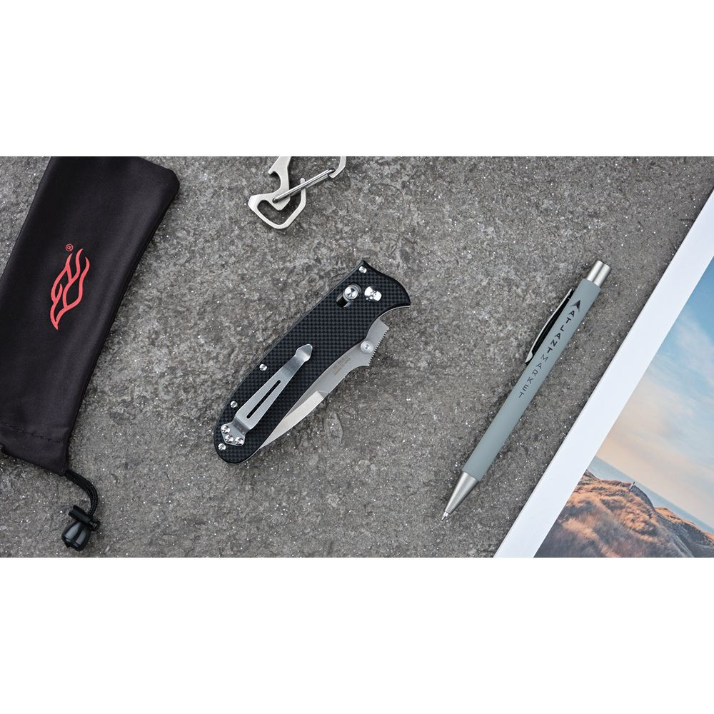 Ніж складаний Ganzo D704-BK чорний (D2 сталь) Київ - фото 7