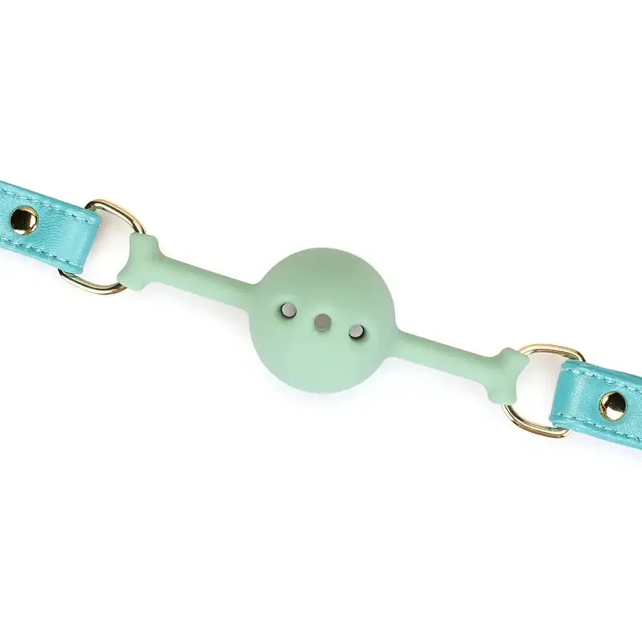 Кляп Liebe Seele Blue Lamb Leather Ball Gag with Velvet Lining Львов - изображение 3