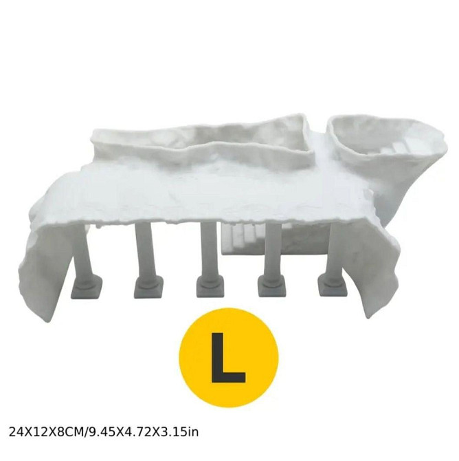 Грот для аквариума с колоннами декоративная пещера укрытие для рыб аквариумный декор Киев - изображение 2