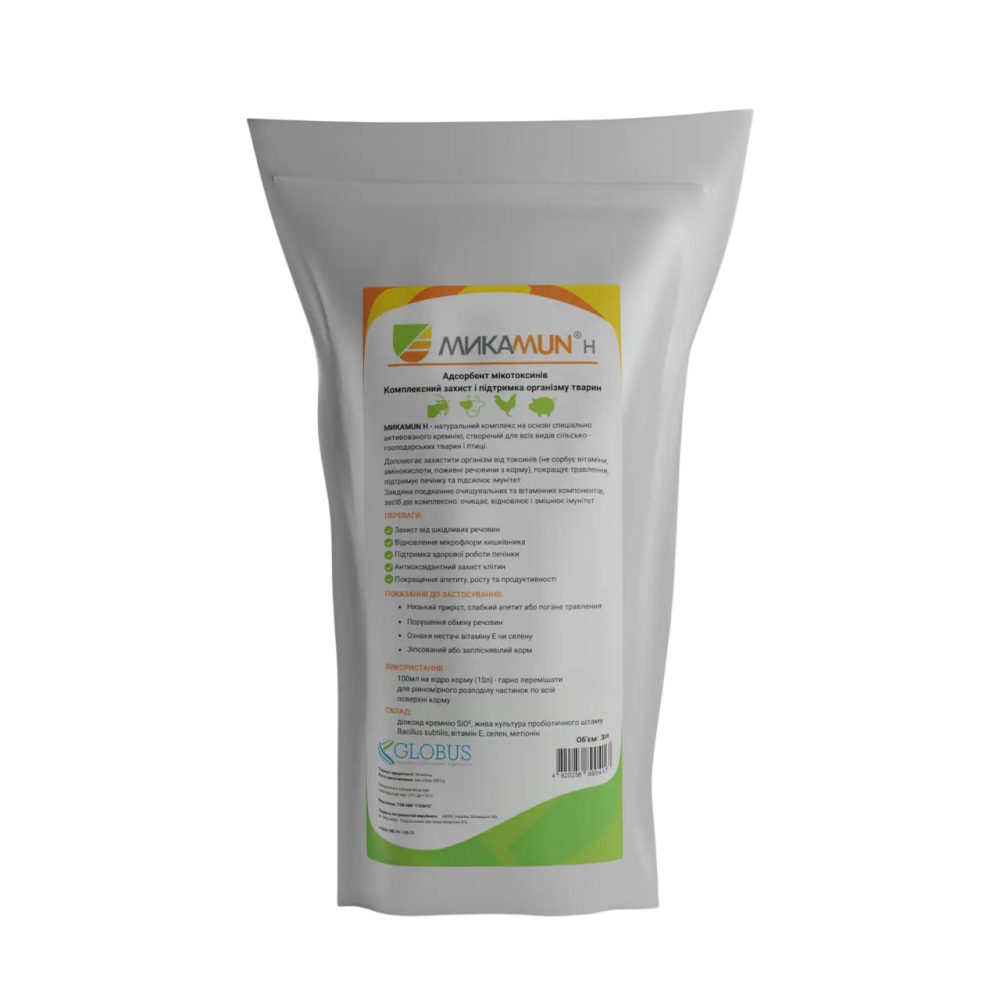 Адсорбент микотоксинов Микамун Н для животных (защита и поддержание организма), 3 л Винница - изображение 1