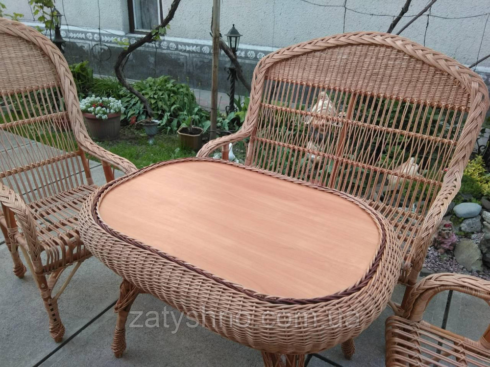 Садовая плетеная мебель с большим столом Киев - изображение 2
