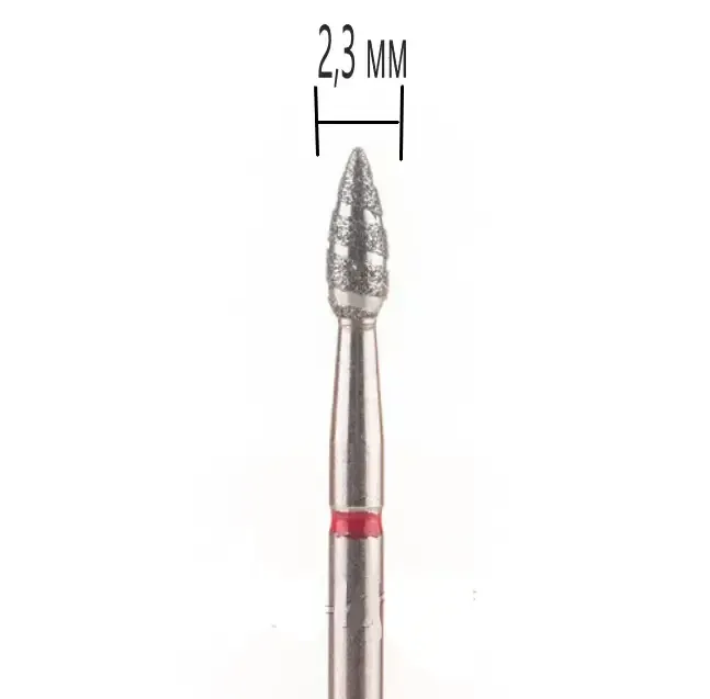 Насадка с бриллиантовым напылением ТОРНАДО ПОЧКА-ПУЛЯ КРАСНАЯ. Киев - изображение 1