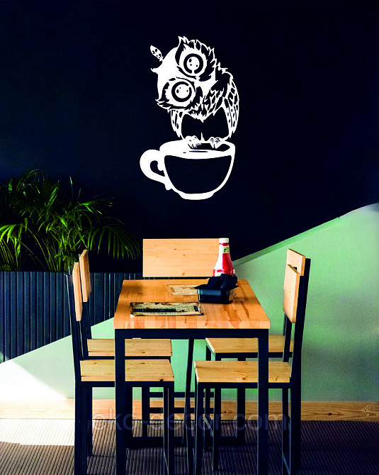 Настінний декор Панно «Сова кухня» Декор на стіну 90*54 см, Білий Київ - фото 7