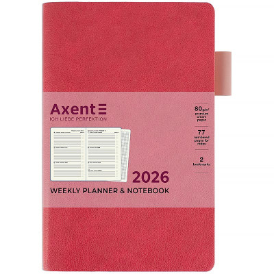 Тижневик Axent датований 2026 Partner Soft Muse 125х195, рожевий (8527-26-1-A) Вінниця - фото 2