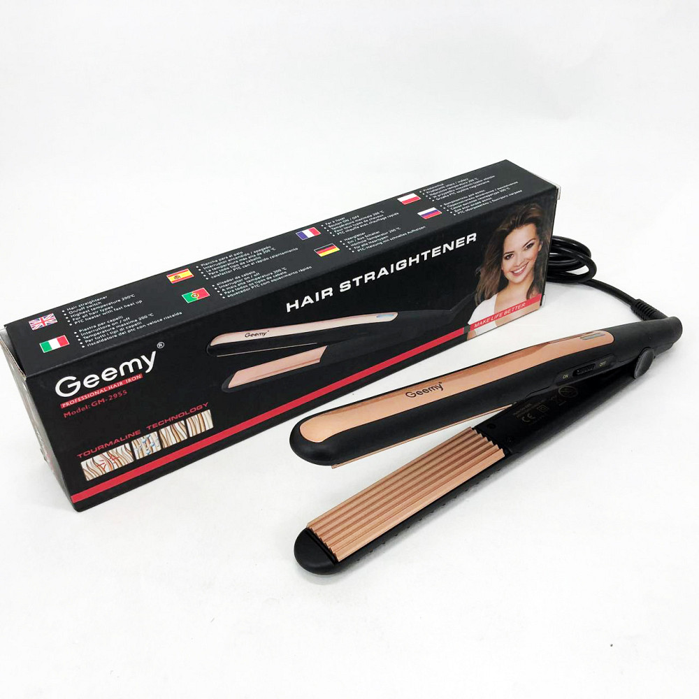 Праска-випрямляч потужна Gemei GM-2955W, Праска для догляду за волоссям, Випрямляч праска щипці FY-10 Івано-Франківськ - фото 6
