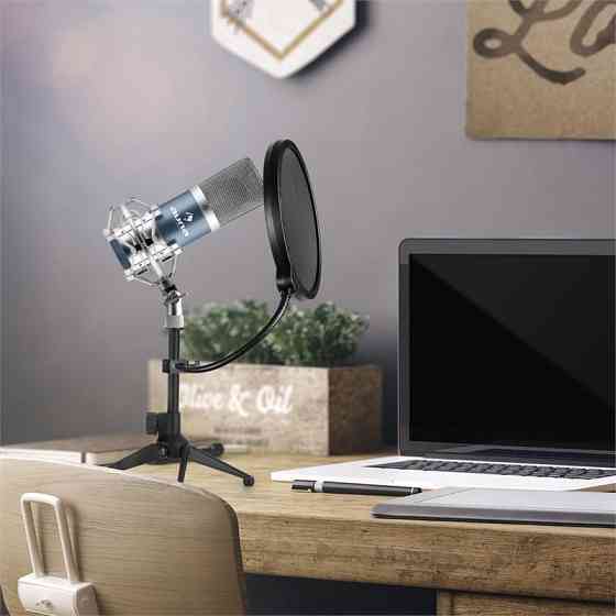 MIC-900BL Набір USB-мікрофонів V2 
            
                 Конденсаторний мікрофон 
                
                     захист від попмузики 
 Рівне