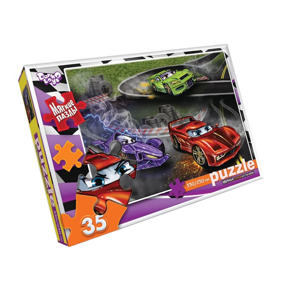 М'які пазли "Спорткар" S35-10-15, 35 елементів Вінниця - фото 1