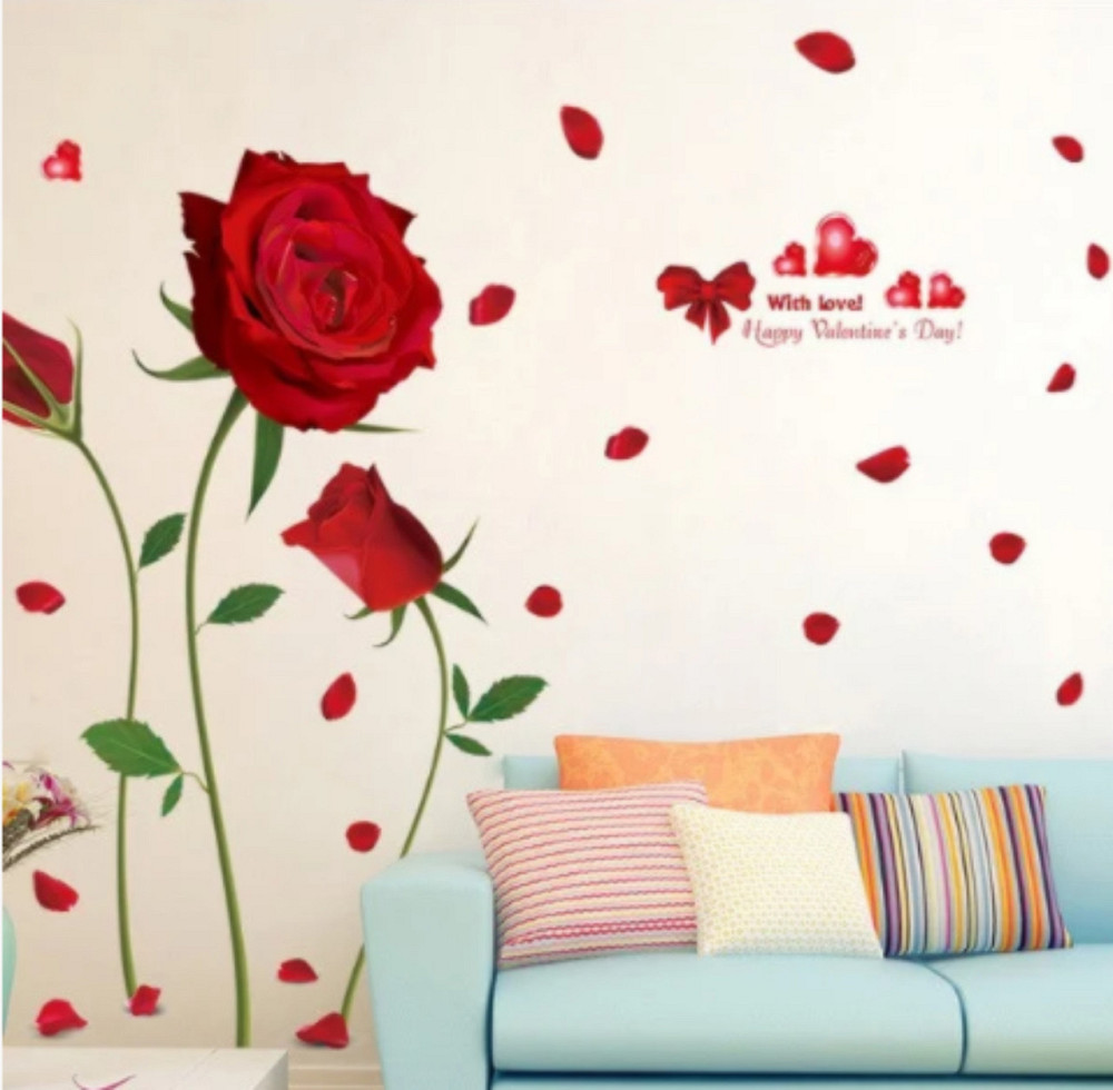 Интерьерная наклейка Красные розы Киев - изображение 6