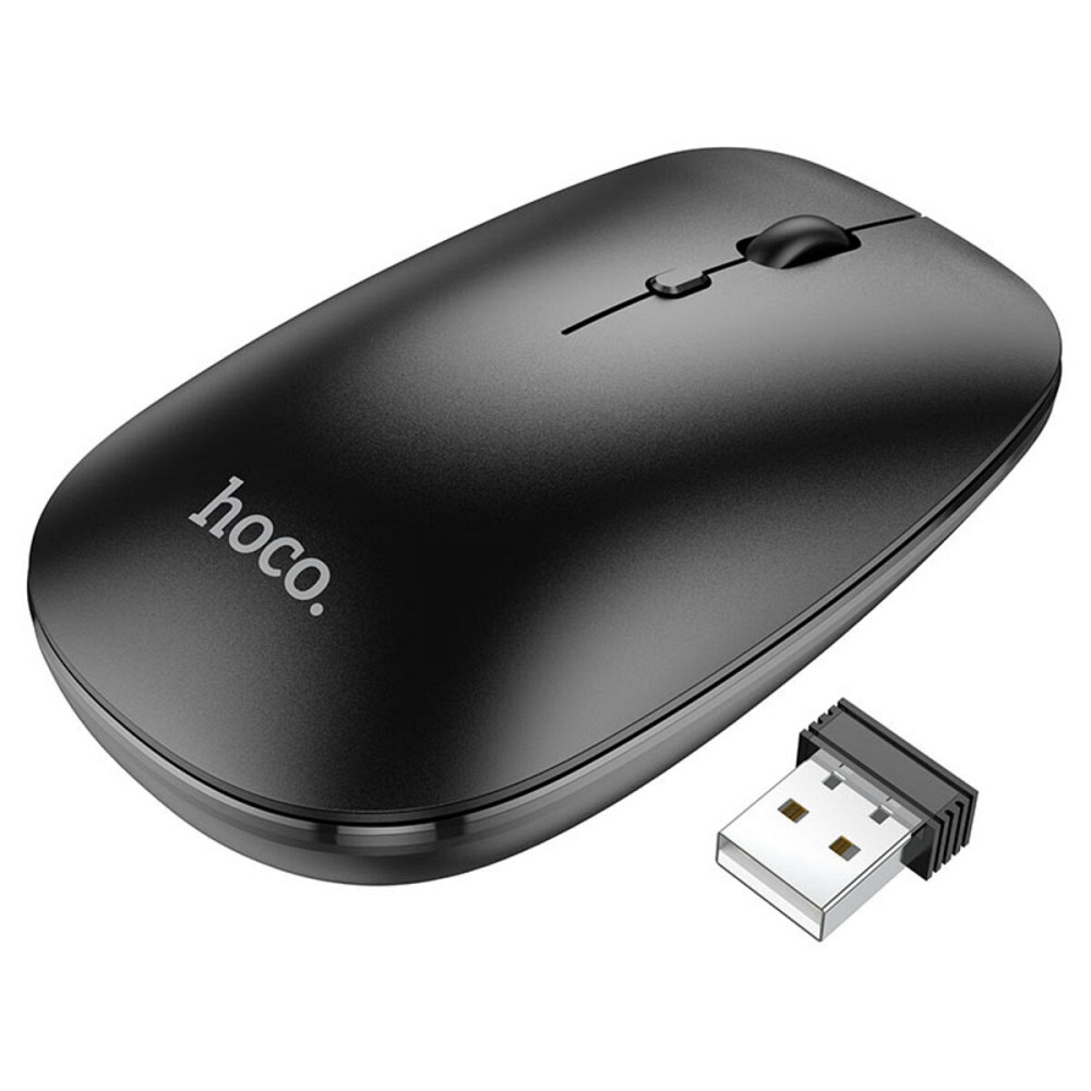 Миша Hoco GM15 Art dual-mode business wireless mouse Black Київ - фото 1
