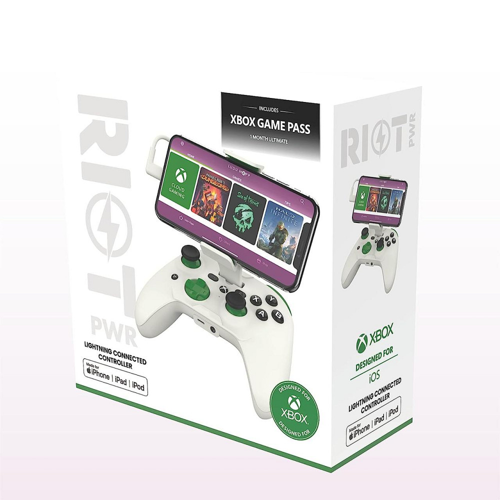 Мобільний геймпад RiotPWR Cloud Gaming Controller для iOS Xbox Edition ігровий контролер для iPhone Lightning/USB-C Київ - фото 8